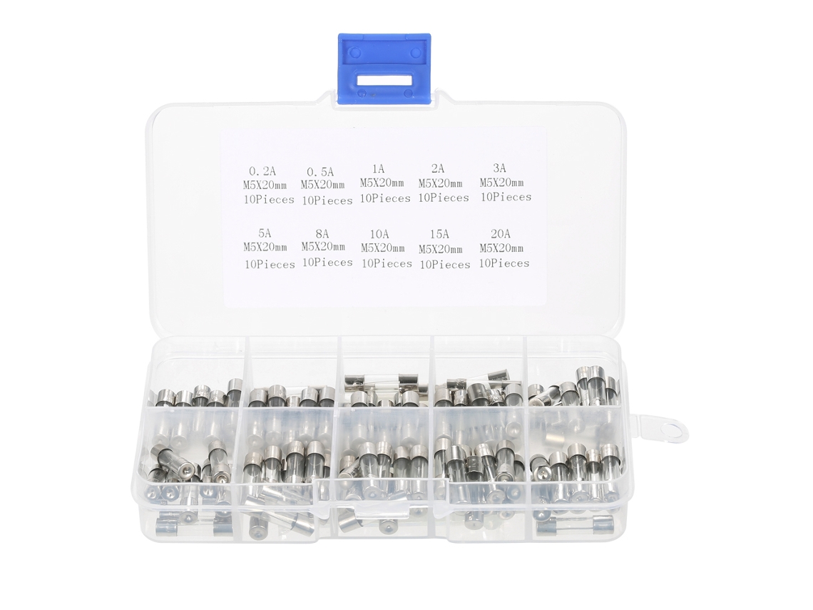 Laxiscreed Fusíveis De Vidro Rápido Com Diversas Correntes Para Proteção Eletrónica