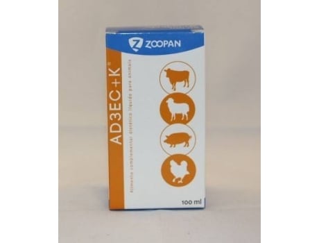 Complemento Alimentar para Aves  AD3EC+K (100ml)