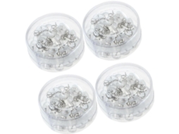 Conjunto de 4 Suportes para Edredons em Aço Inoxidável e Plástico, Ideais Prender com Segurança CHABERLU