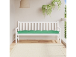 Vidaxl Almofadão P/ Banco De Jardim 180x50x7cm Tecido Oxford Verde