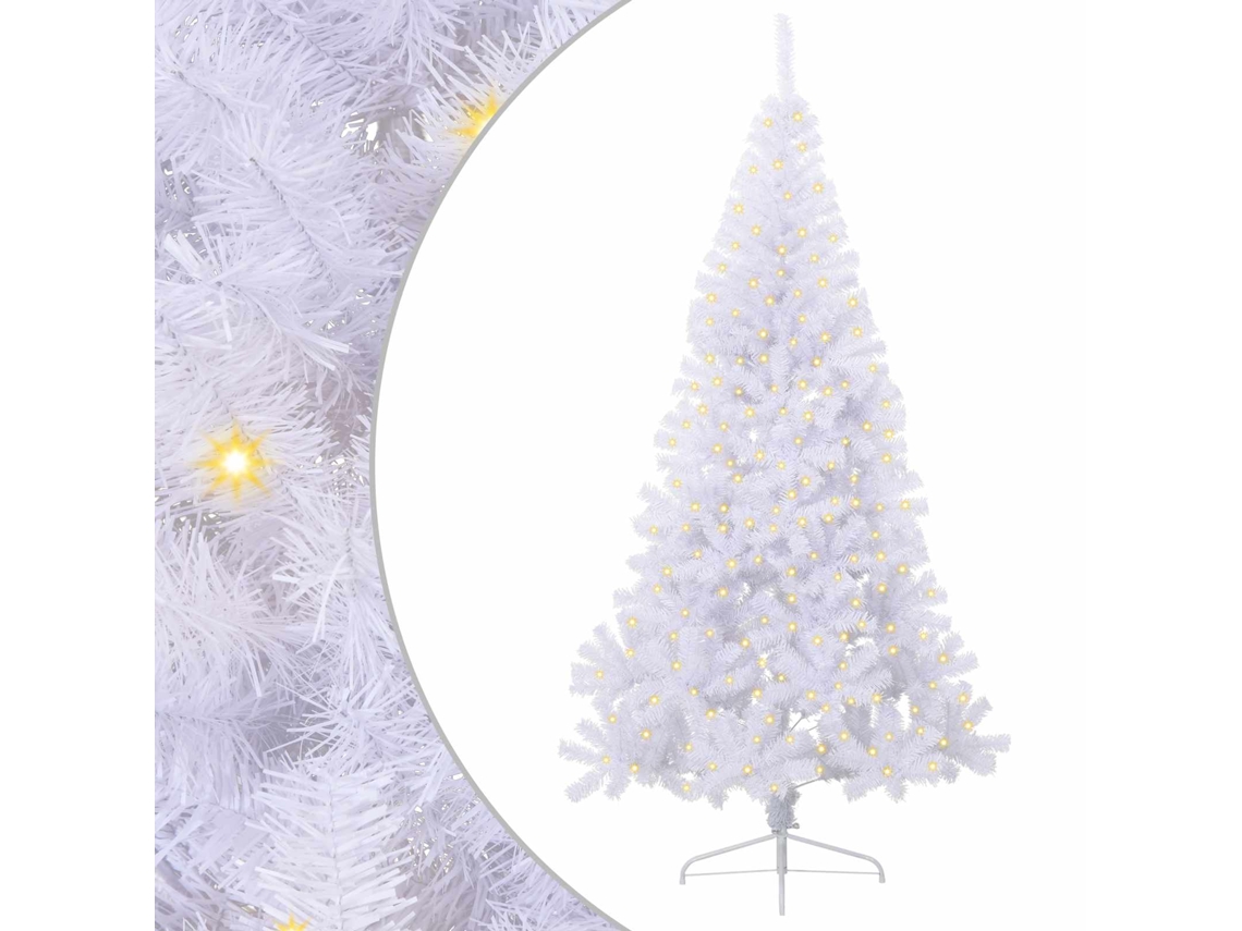 Árvore De Natal Vidaxl Branco Pvc (240 Cm)