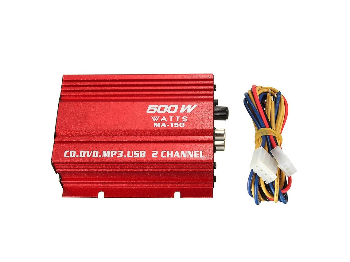 Amplificador De Potência De Áudio Estéreo Hifi Hiborth 500w 12v Mini 2ch Para Carro Com Alto-falante Mp3 Portátil