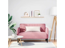 Vidaxl Sofá-luvas 109 Cm Veludo Rosa