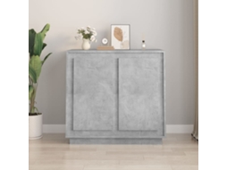 Vidaxl Aparador 80x34x75 Cm Derivados De Madeira Cinzento Cimento