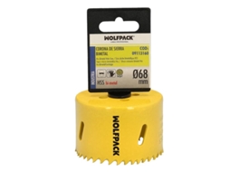 Serra de Coroa Bimetálica Ø 68 mm Base Reforçada e Temperada Térmica. Coroa de Madeira. Furos de Madeira. Aço. Ferro. Plásticos WOLFPACK LINEA PROFESIONAL LINEA PROFESIONAL