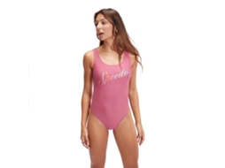 Roupa de Banho Logo Deep U-Back Rosa 36 Mulherspeedo
