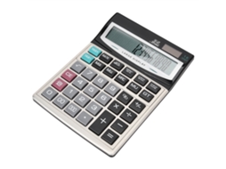 Calculadora Com Botão Grande E Display De 16 Bits Ct 9616 Abs Metal Com Fonte De Alimentação Dupla E Energia Solar Slowmoose