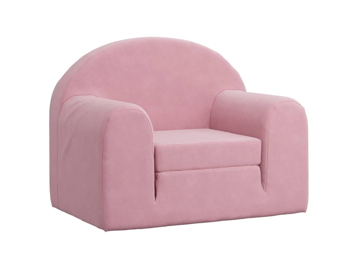 Kids' Sofa Bed, Kids' Sofa Beds Vidaxl Cor-de-rosa Poliéster (n/a)