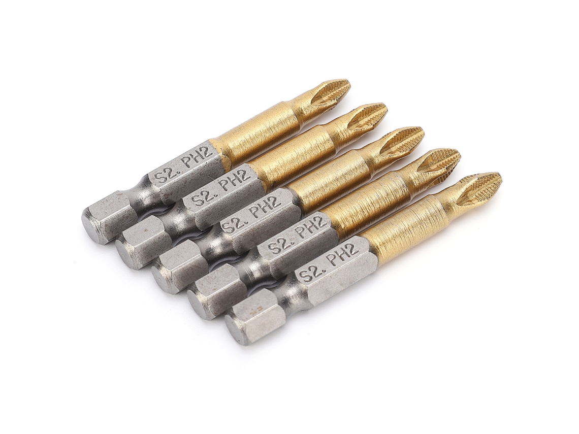Laxiscreed: Pontas Phillips Antideslizantes Com Encaixe De 1/4" Para Parafusadeiras De Alta Precisão