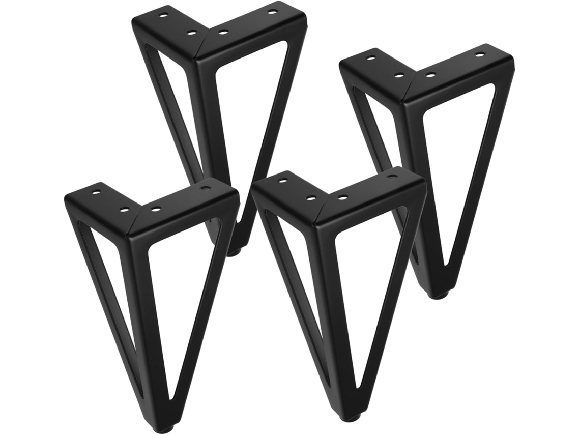 Coheali 1-conjunto De Pés Metal Preto Para Móveis, Altura Ajustável, Para Sofá, Armário, Mesa De Centro E Tv