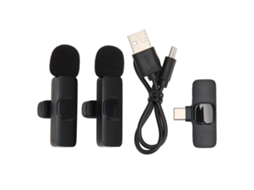 Microfone Lavalier Sem Fio LAXISCREED 2 Transmissores
