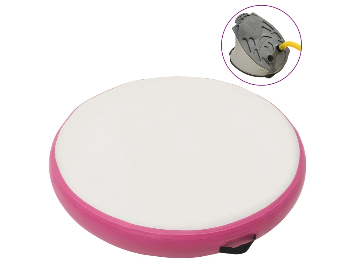 Tapete de ginástica VIDAXL Cor-de-rosa PVC (100 x 100 x 10 cm)