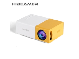 Mini Projetor Led Yg300 Amarelo E Branco, Padrão Europeu Brilvibera