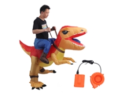 Traje Inflável de Dinossauro para Adulto com Soprador para Festa com S/MARCA