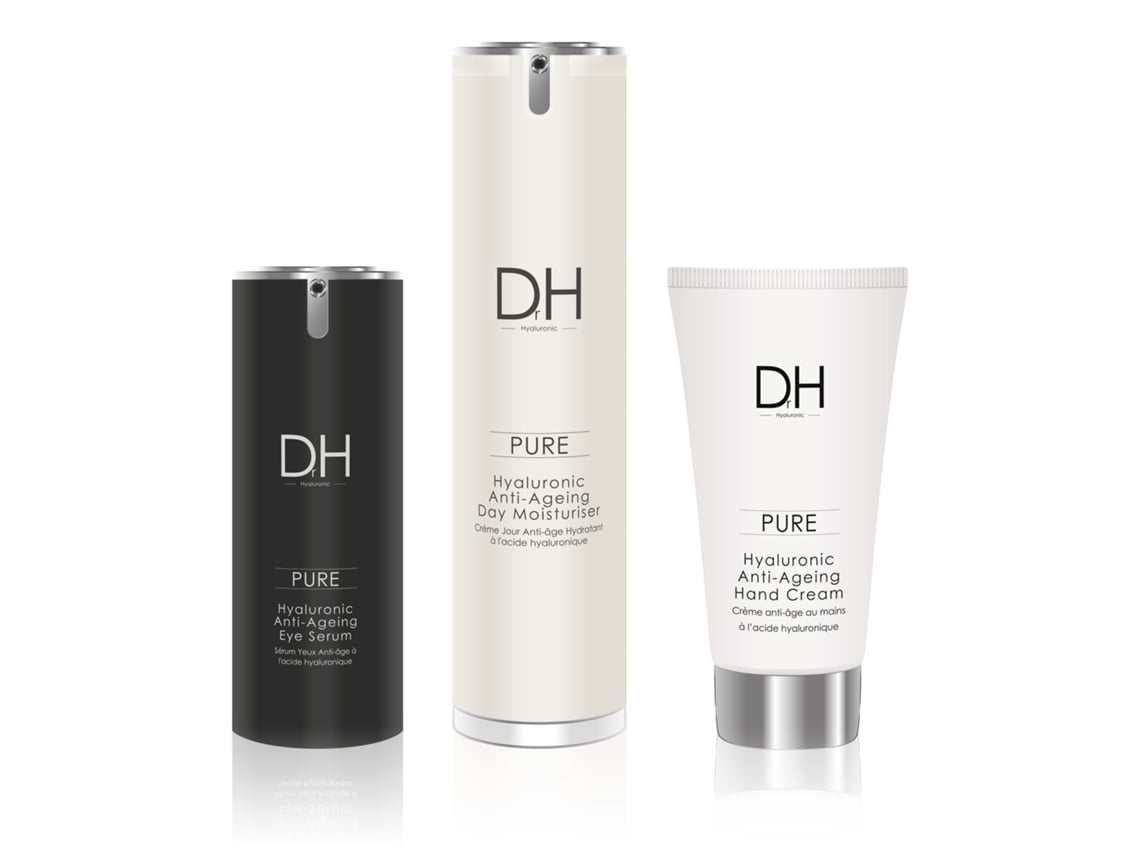 Coffret de Rosto SKIN CHEMISTS Dr H Hyaluronic Acid Hand Cream + Eye