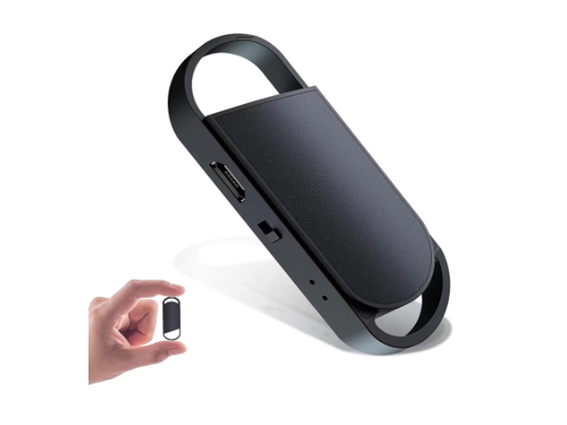 Minigravador De Voz De 8 Gb, Gravador Ativado Por Voz Com Redução Tripla De Ruído, 30 Horas De Bateria Para Aula, Entrevista, Reunião Yizhood (preto)