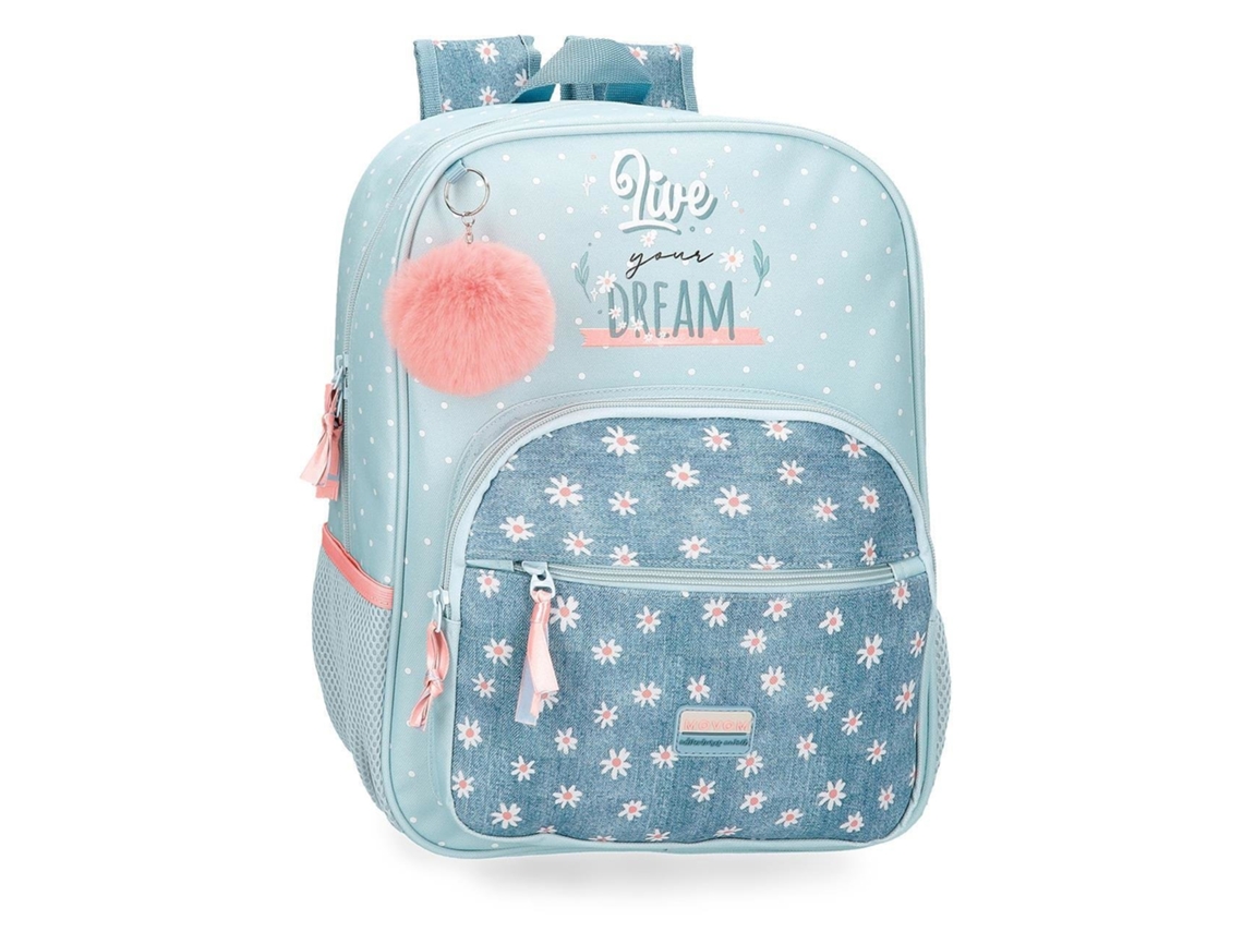 MOVOM Mochila Poliéster Live Your Dreams Verde