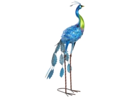 Estátua de Pavão para Decoração de Jardim, Jardim Externo, Feita de Metal SINI TECH STORE