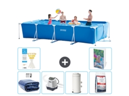 Intex Piscina Com Estrutura Retangular - 450x220x84 Cm - 7-peças S155