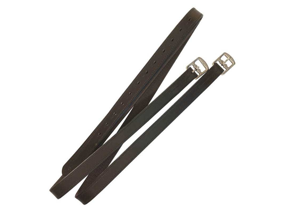 Rédeas Inglesas de Couro-Nylon Castanhomarjoman Distribucion