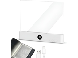 Luminária De Leitura Led Recarregável Com 3 Modos Cor E Temporizador, Ideal Para Casa, Viagens, Dormitórios, Escritórios