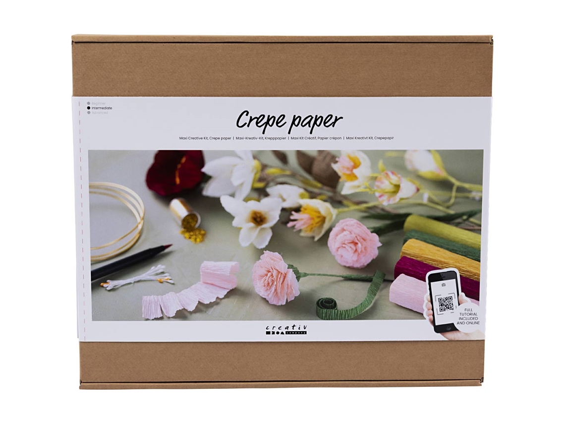 Kit De Artesanato Creativ Company, Flores De Papel Crepom, Kit Maxi Faça Você Mesmo, Criativo