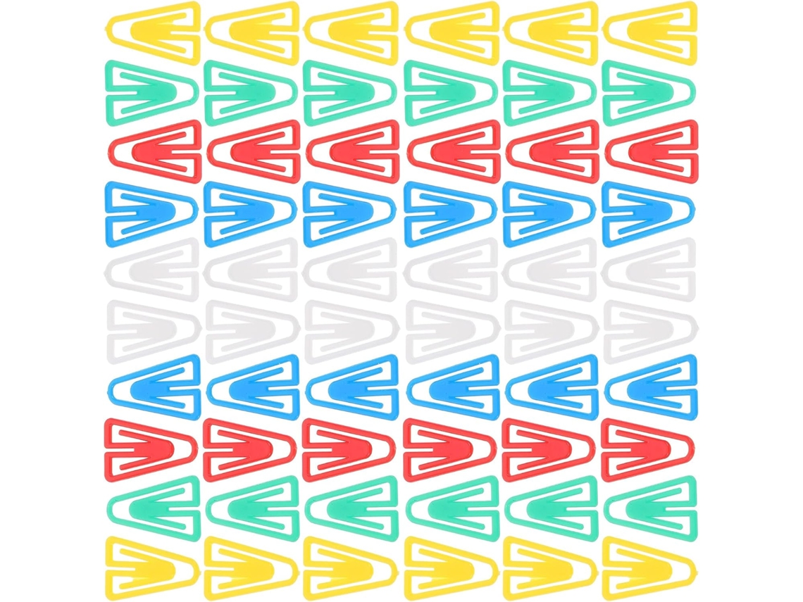 Conjunto De 100 Pequenos Clipes Papel Triangulares Decorativos Para Escritório E Organização Arquivos, Acessórios