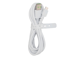 Aetheria cabo de Carregamento para Mouse Naga Pro Micro Usb 1,8m Náilon Anti desgaste Metal Branco