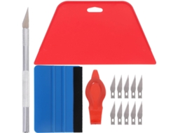 Kit De Ferramentas Com 15 Peças Para Aplicação De Película Adesiva Automotiva.