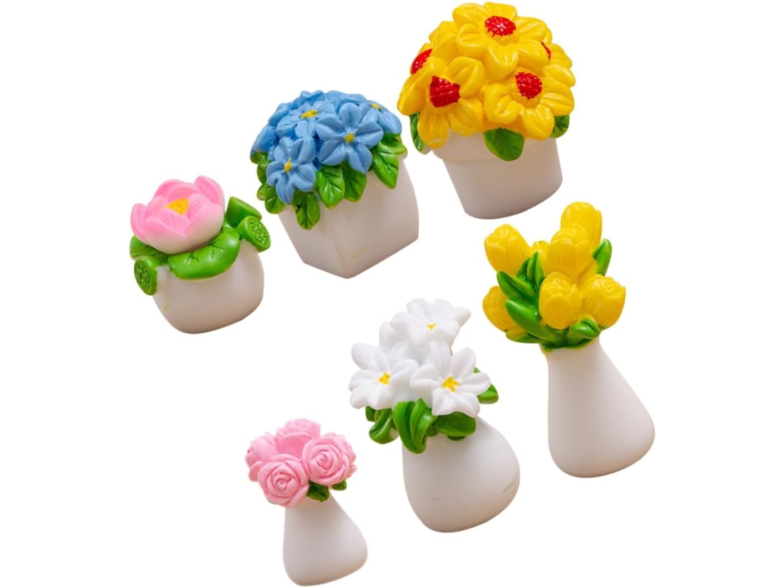 Vaso Para Suculentas Em Miniatura, Bonsai, Conjunto Com 6 Unidades, Casa. Gokoco