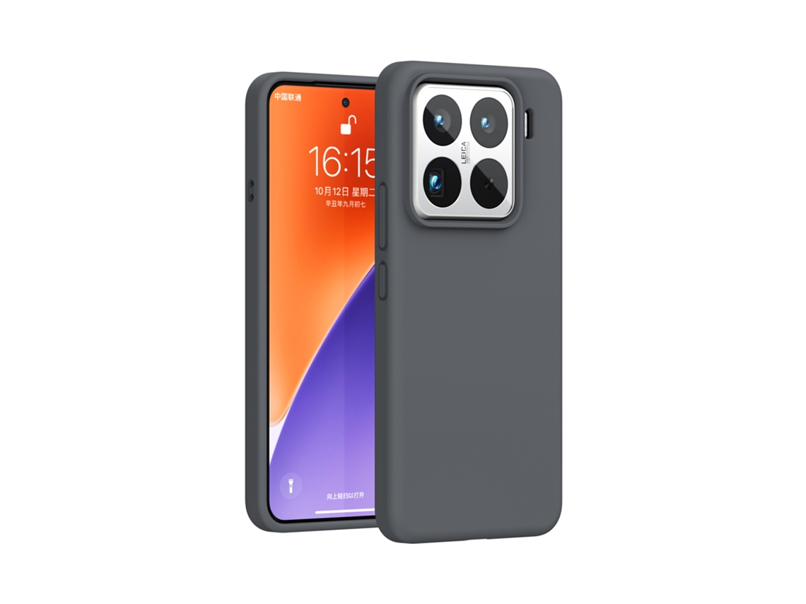 Capa De Celular Em Silicone Líquido À Prova De Quedas (cinza Carvão, Xiaomi 15 Pro), Compatível Com Xiaomi.