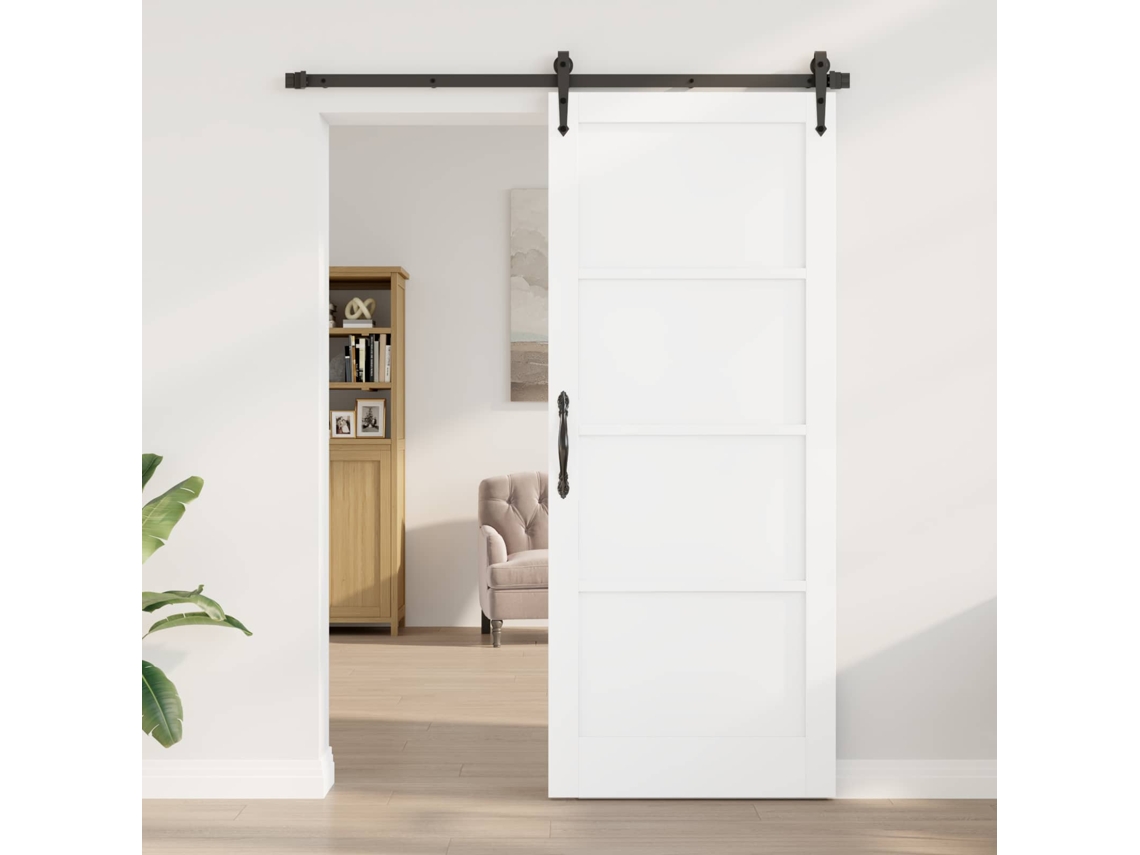 Vidaxl Porta Interna 86 X 211 Cm Contraplacado Branco