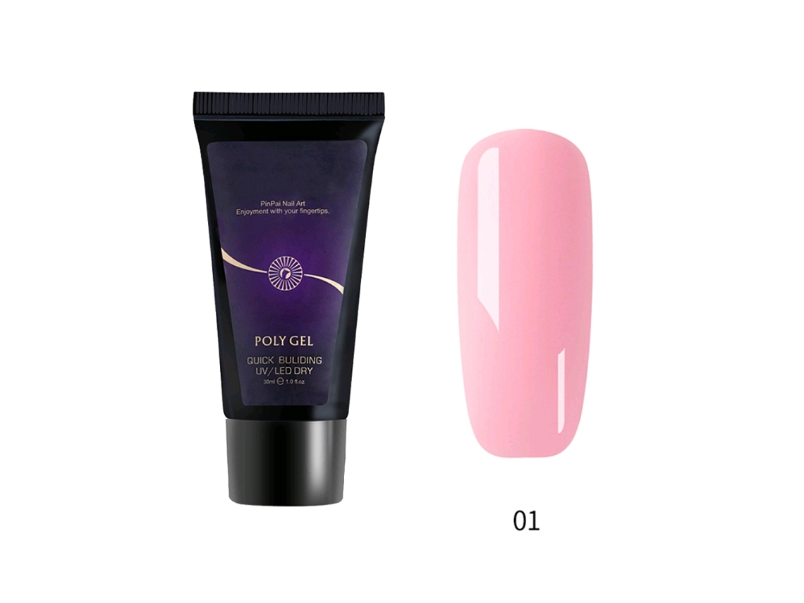 Gel De Resina Profesional Para Extensão De Unhas Rápida 30ml Builder Uv Gel De Manicure Acessório (rosa)