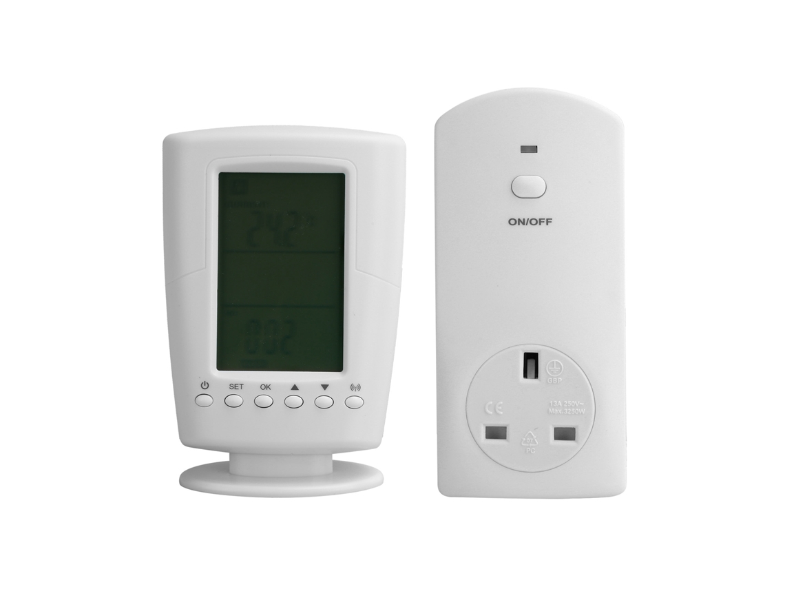 Controlador De Temperatura Lcd Com Retroiluminação, Controle Remoto Sem Fio, Termostato Programável