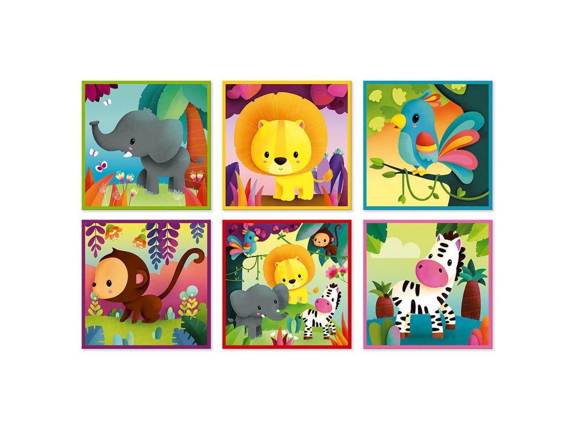 Janod Kubkid 9 Blocks Jungle Animals