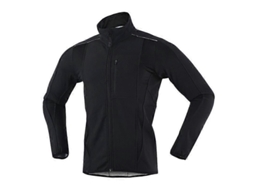Jaqueta térmica masculina para ciclismo, à prova de vento, impermeável, forrada com lã, para inverno, preta, tamanho P.