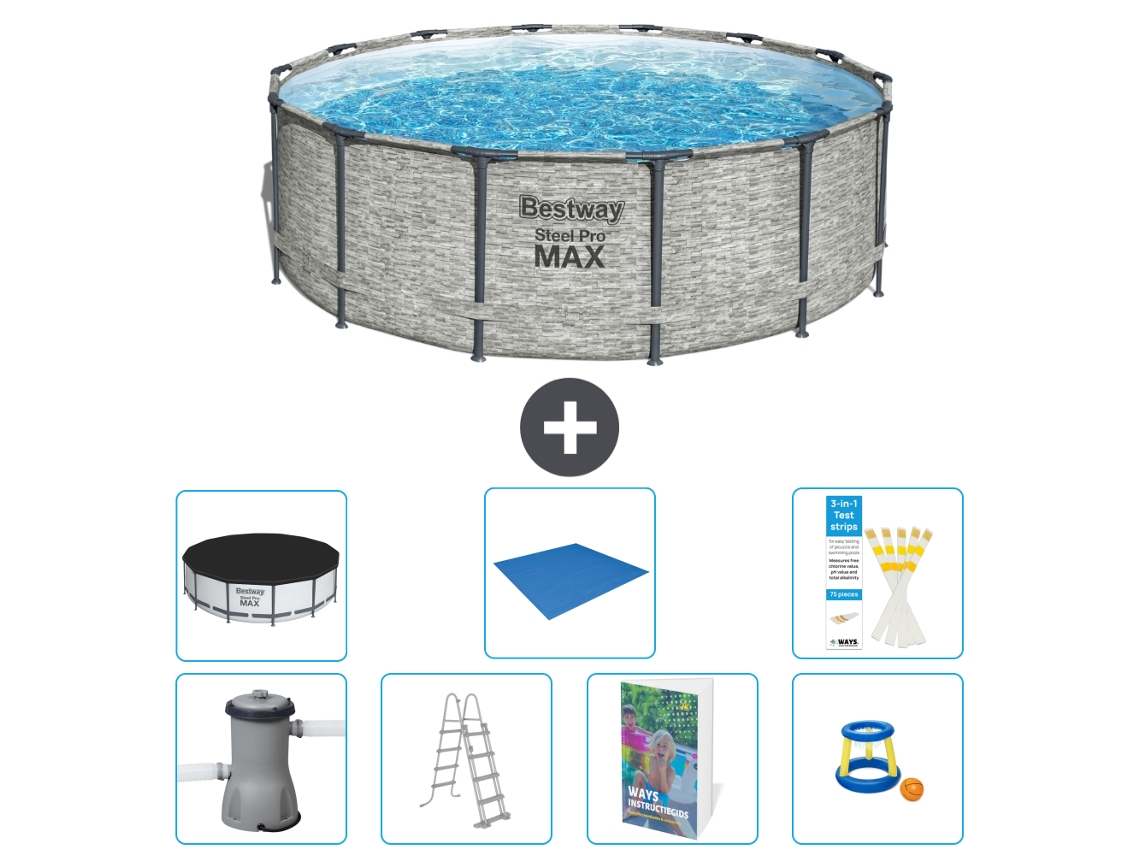 Bestway Piscina Bestway Steel Pro Max Redonda - 427x122 Cm - 8-peças S568