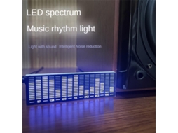 Lâmpada Led com Visor de Espectro Musical Controlado por Som, Iluminação Ambiente, Lâmpada Rítmica Atmosférica BRILVIBERA