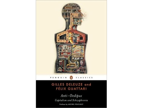 Livro AntiOedipus de Gilles Deleuze e Felix Guattari (Inglês)