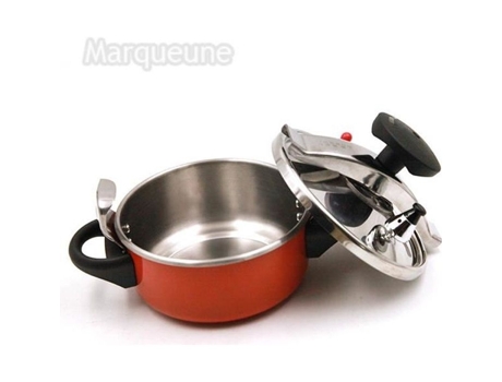 Panela de pressão Marqueune-mini-Aço inoxidável, Capacidade 2 litros--Laranja MARQUEUNE