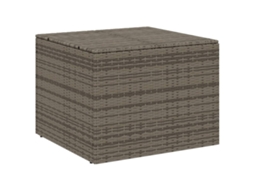 Garden Storage Box, Garden Storage Boxes Vidaxl Cinzeto Rattan / Vime (80 X 75 X 59 Cm)