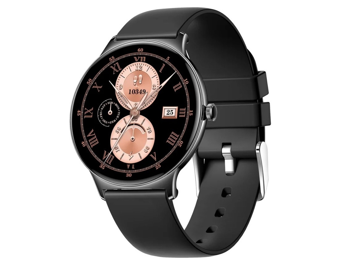 Smartwatch V89 1,43 Polegadas Amoled Saúde Feminina Bluetooth Chamadas Interface De Usuário Elegante Yizhood (preto)