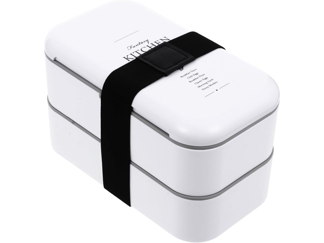 Marmita Bento De Camada Dupla Jojofuny, Design Elástico E Fácil De Limpar Em Material Pp, Segura Para Micro Ondas, Ideal