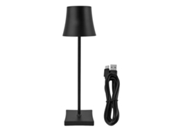 Luminária de Mesa Regulável Usb Tipo C Ip54 Preta CHABERLU