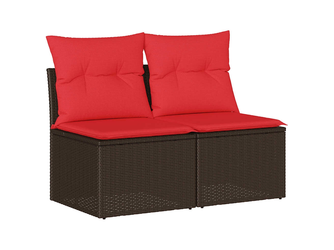 Garden Sofa Set, Garden Sofa Sets Vidaxl Marrom Rattan / Vime (n/a)