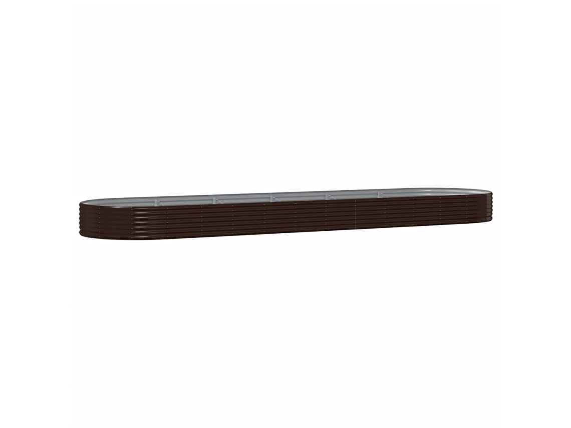 Garden Raised Bed, Garden Raised Beds Vidaxl Marrom Aço (523 X 140 X 36 Cm)