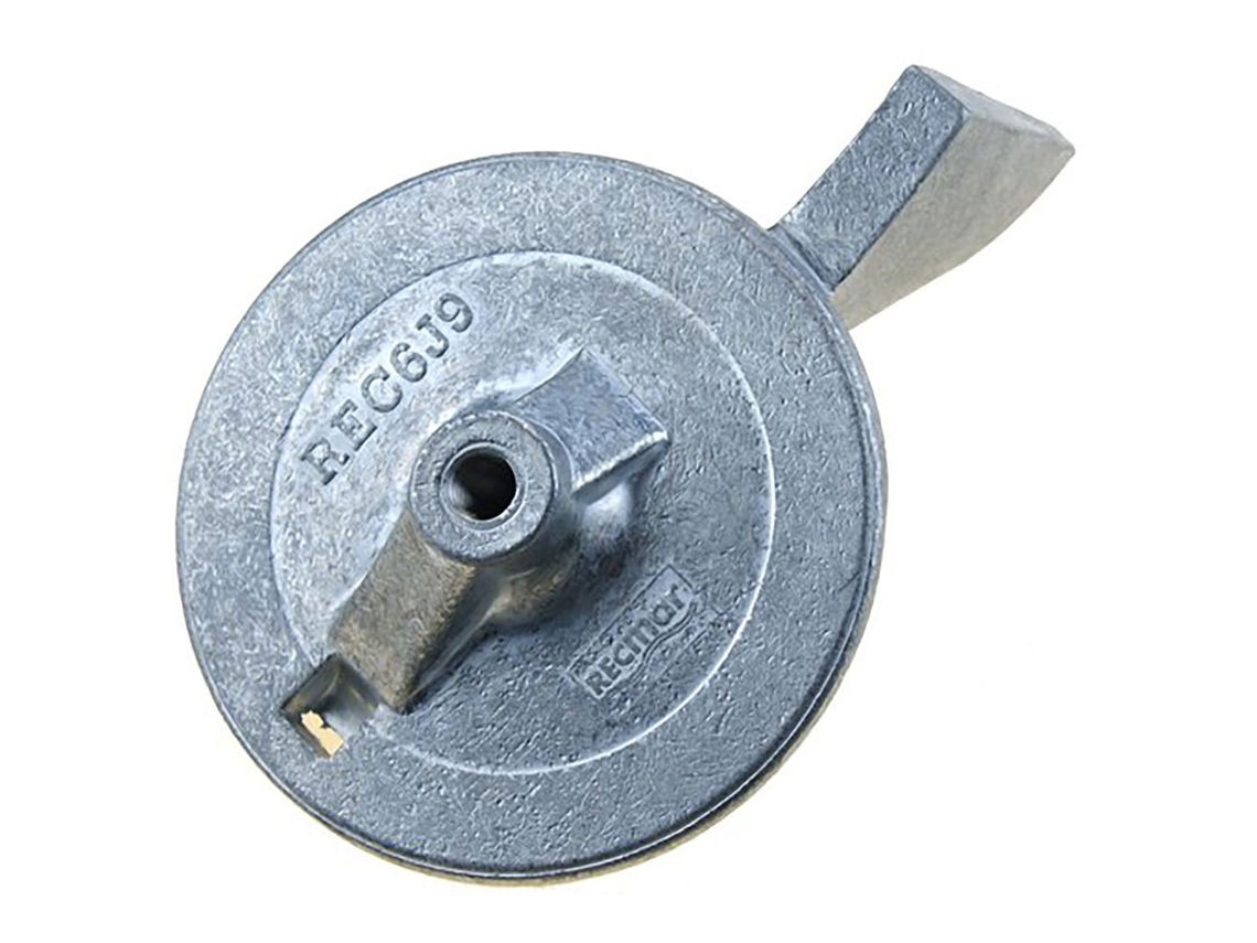 Ânodo de Zinco Rec6J9-45371-01 Prateado 100 X 160 Mmrecmar
