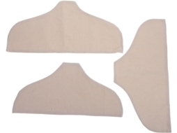 Conjunto de 3 capas antiderrapantes GOKOCO em algodão e linho para roupas