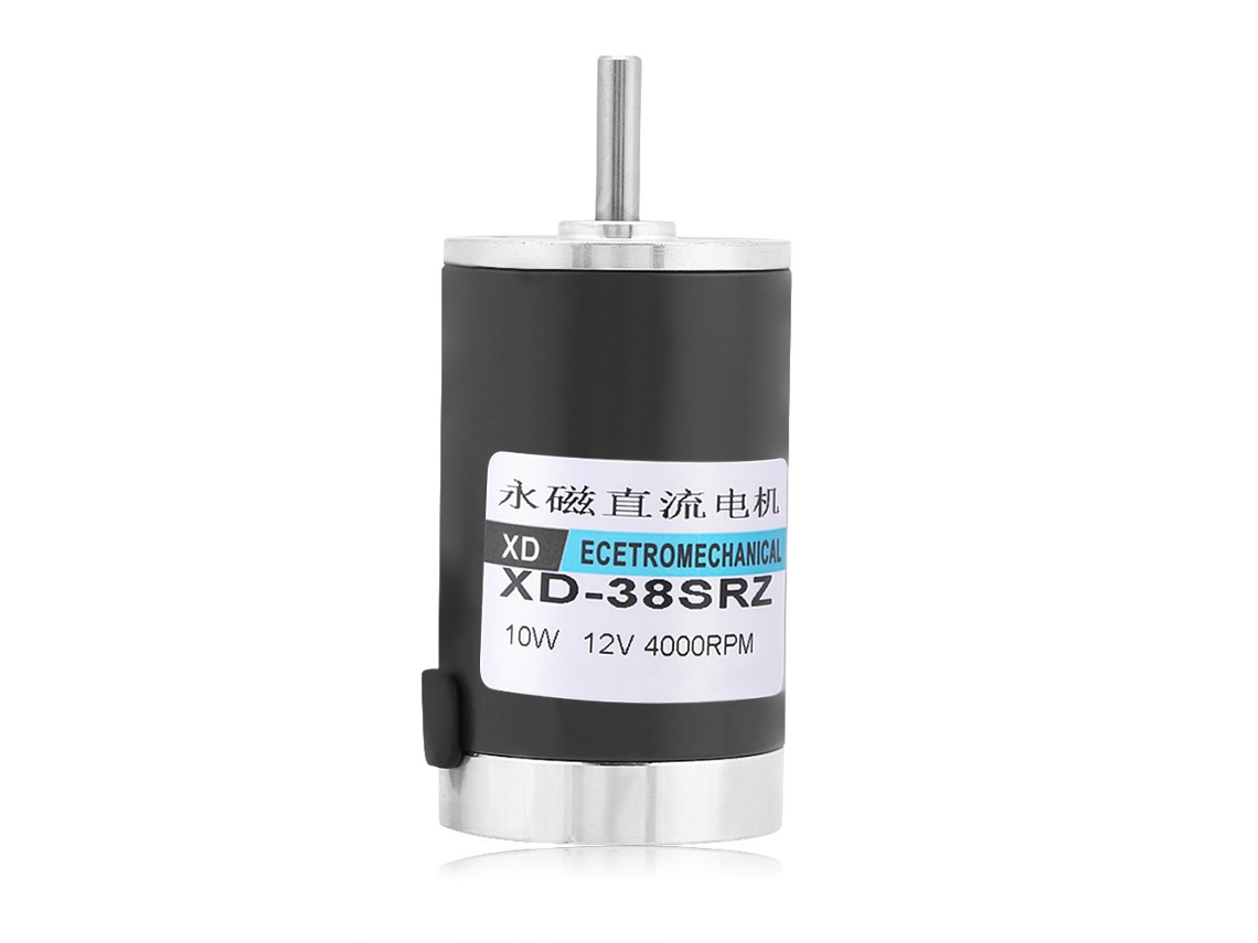 Motor De Corrente Contínua De 10w Com Alto Torque Escovado 12v 4000r/min Com Cabo