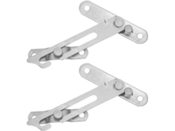 Suporte Para Janela Deslizante Veemoon, 2 Peças, Limitador De Abertura Para Janela Batente, Aço Inoxidável Prateado